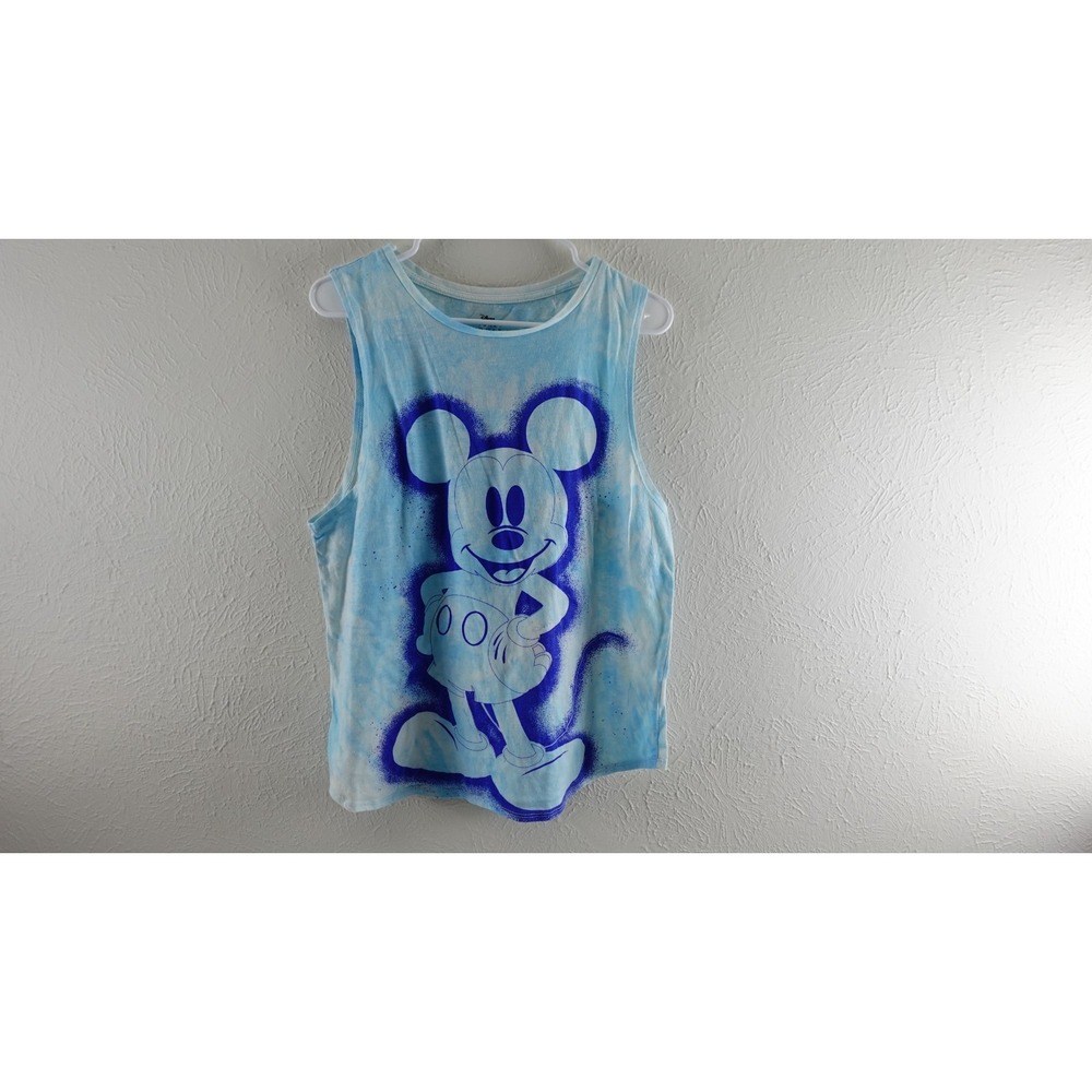 Disney Blue Tie Dye‎ Mickey Mouse Tank Top Shirt Size XL (15-17)